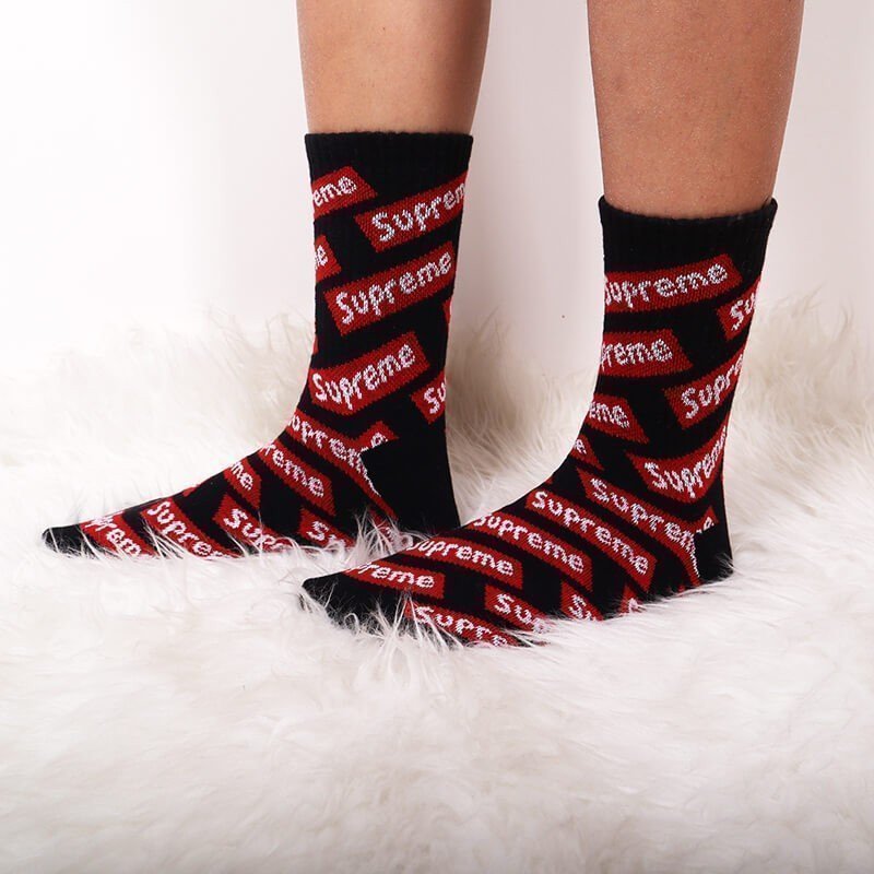 Supreme Nike Lightweight Crew Socks Red